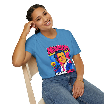 Gavin 2028 For President Pop Art Campaign T-Shirt
