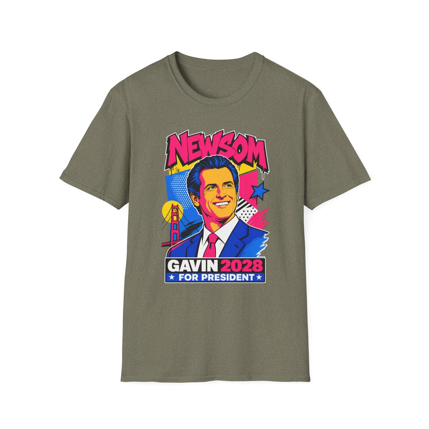 Gavin 2028 For President Pop Art Campaign T-Shirt