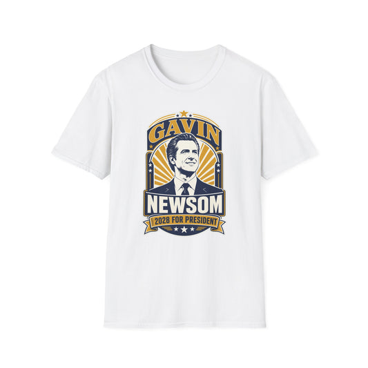 Gavin Newsom 2028 For President T-Shirt