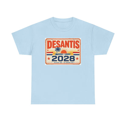 DeSantis 2028 for President Vintage License Plate T-Shirt