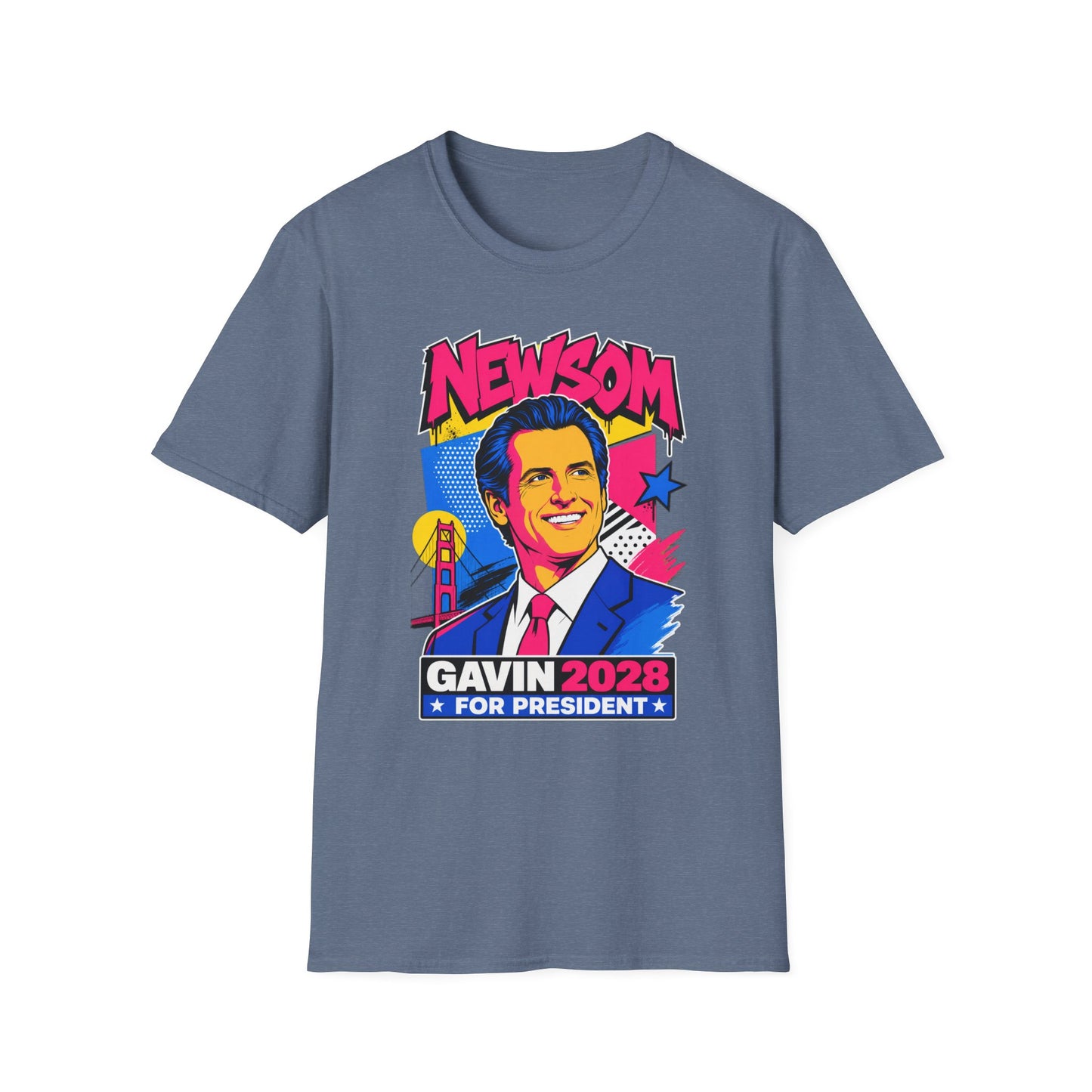 Gavin 2028 For President Pop Art Campaign T-Shirt