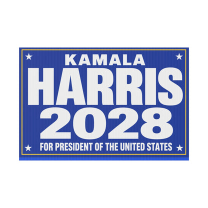 Kamala Harris 2028 For President Yard Sign w/Stake