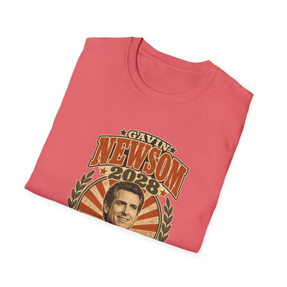 Gavin Newsom 2028 For President Vintage Campaign T-Shirt
