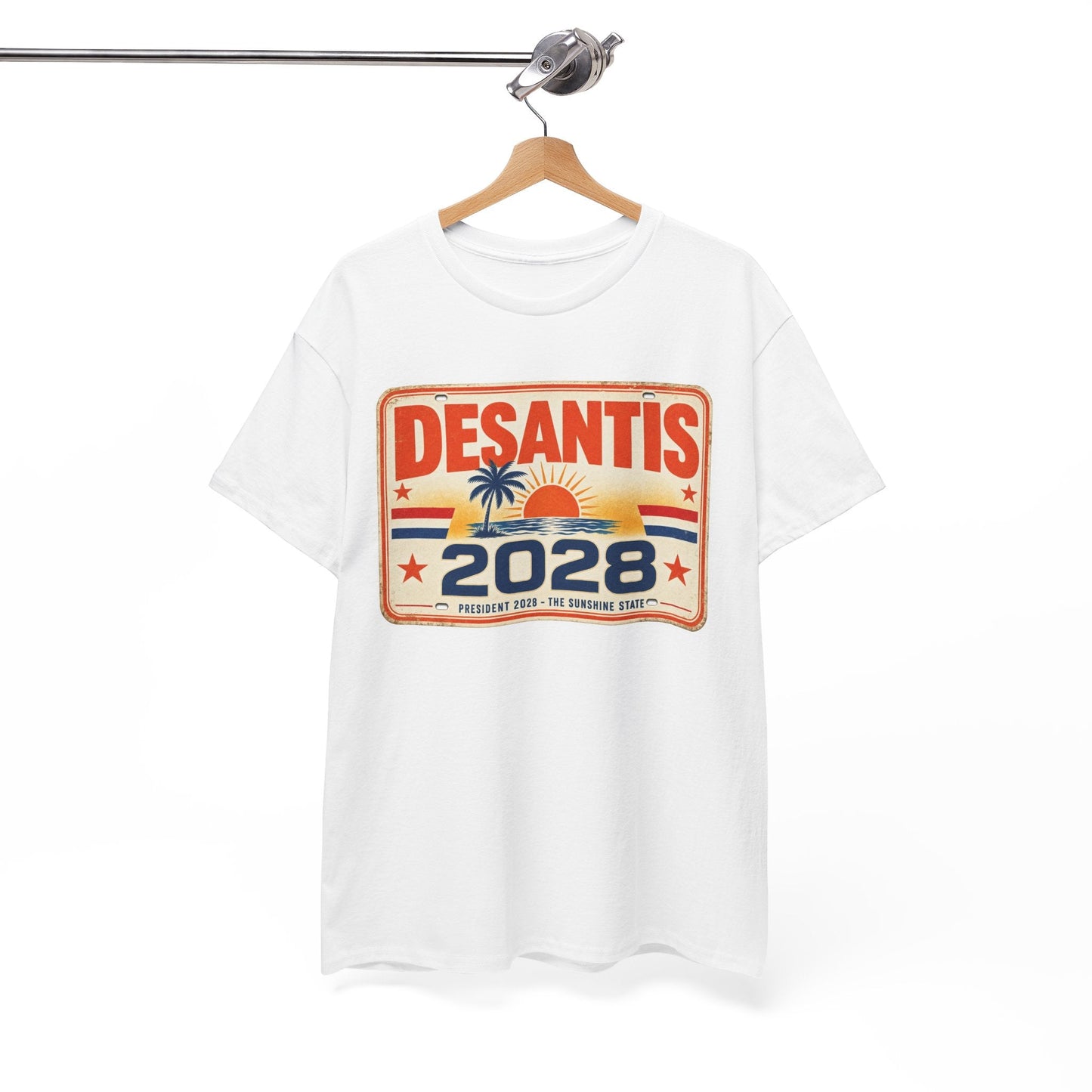 DeSantis 2028 for President Vintage License Plate T-Shirt
