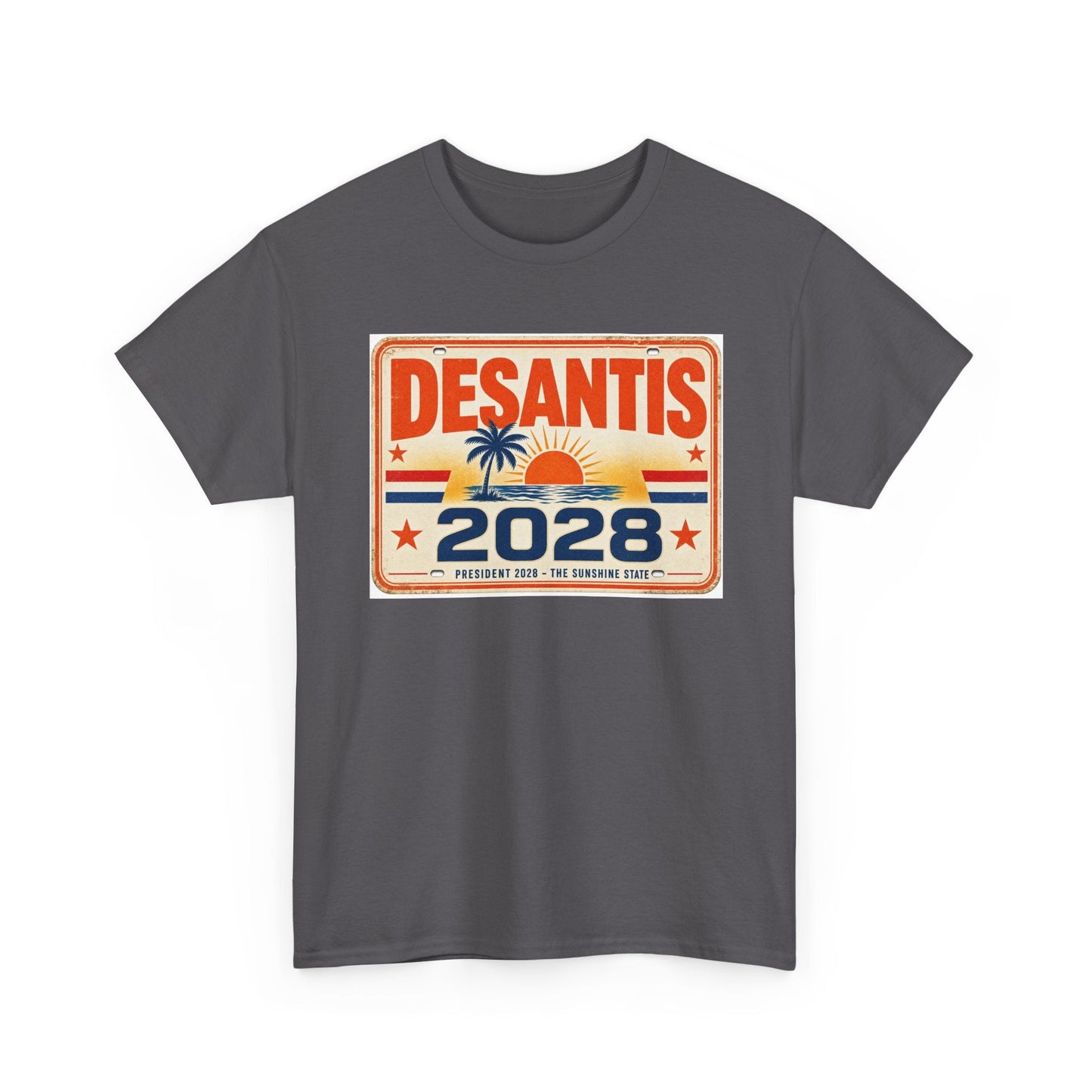 DeSantis 2028 for President Vintage License Plate T-Shirt