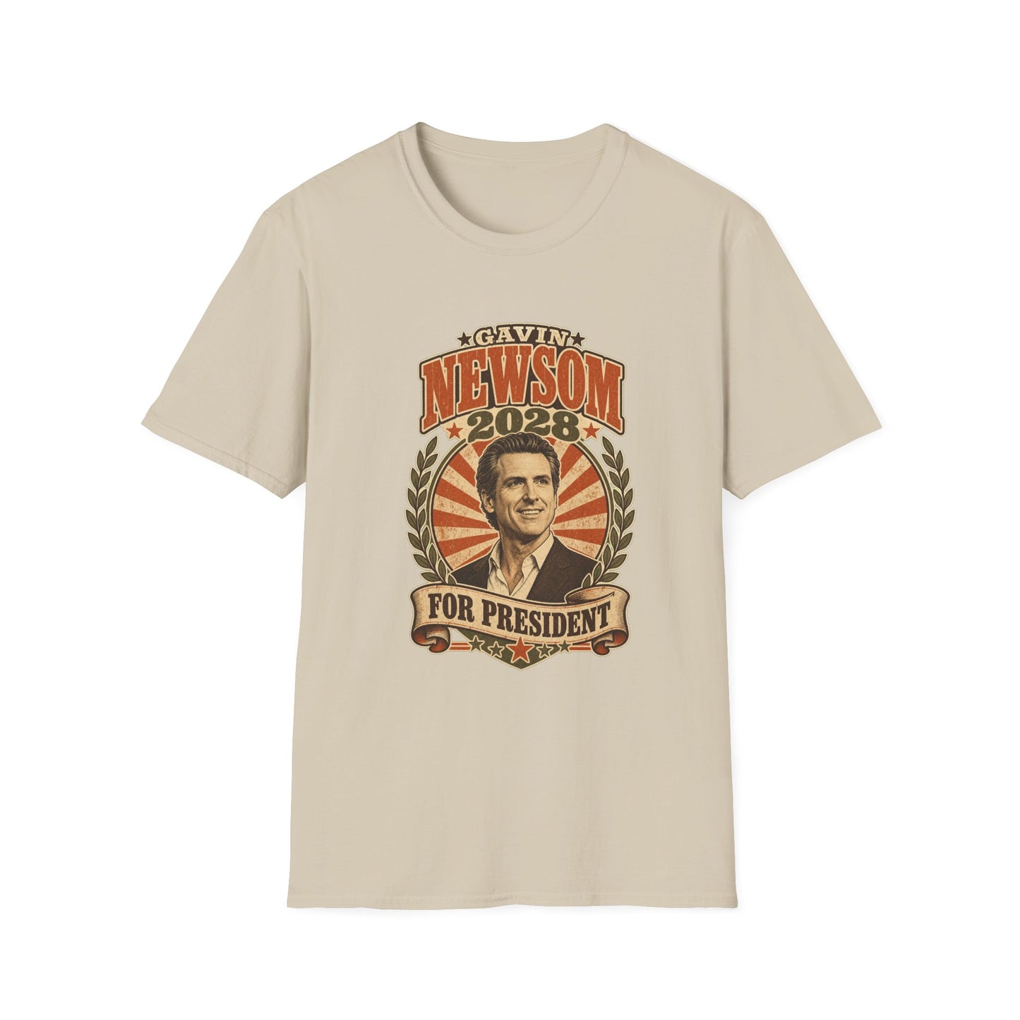 Gavin Newsom 2028 For President Vintage Campaign T-Shirt