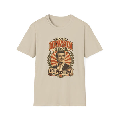 Gavin Newsom 2028 For President Vintage Campaign T-Shirt