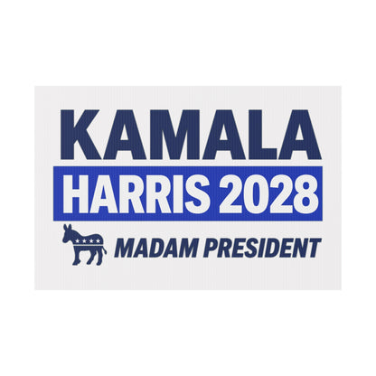 Kamala Harris For President 2028 Plastic Yard Sign w/Stake