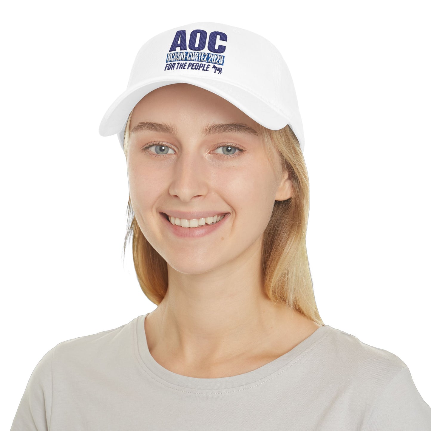 AOC 'For The People' Alexandria Ocasio-Cortez Embroidered Baseball Hat