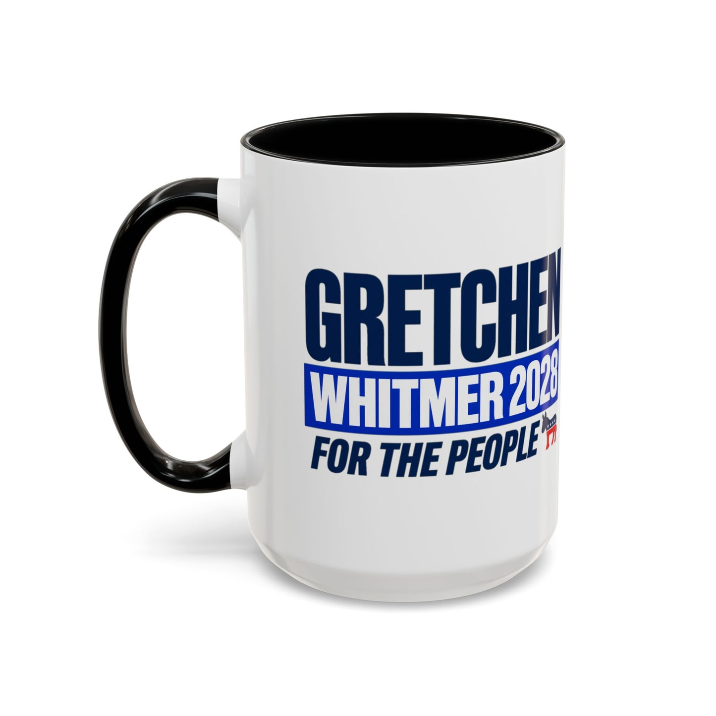 Gretchen Whitmer 2028 Accent Coffee Mug – 'For The People' Political Campaign Mug