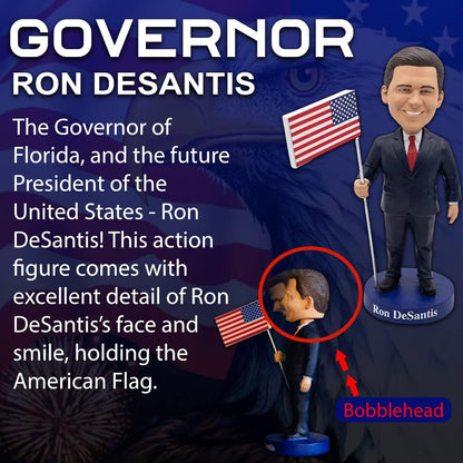 Ron DeSantis Bobblehead – Patriotic Collectible Figure