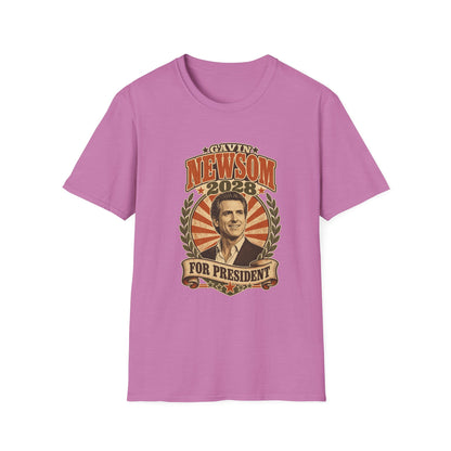 Gavin Newsom 2028 For President Vintage Campaign T-Shirt