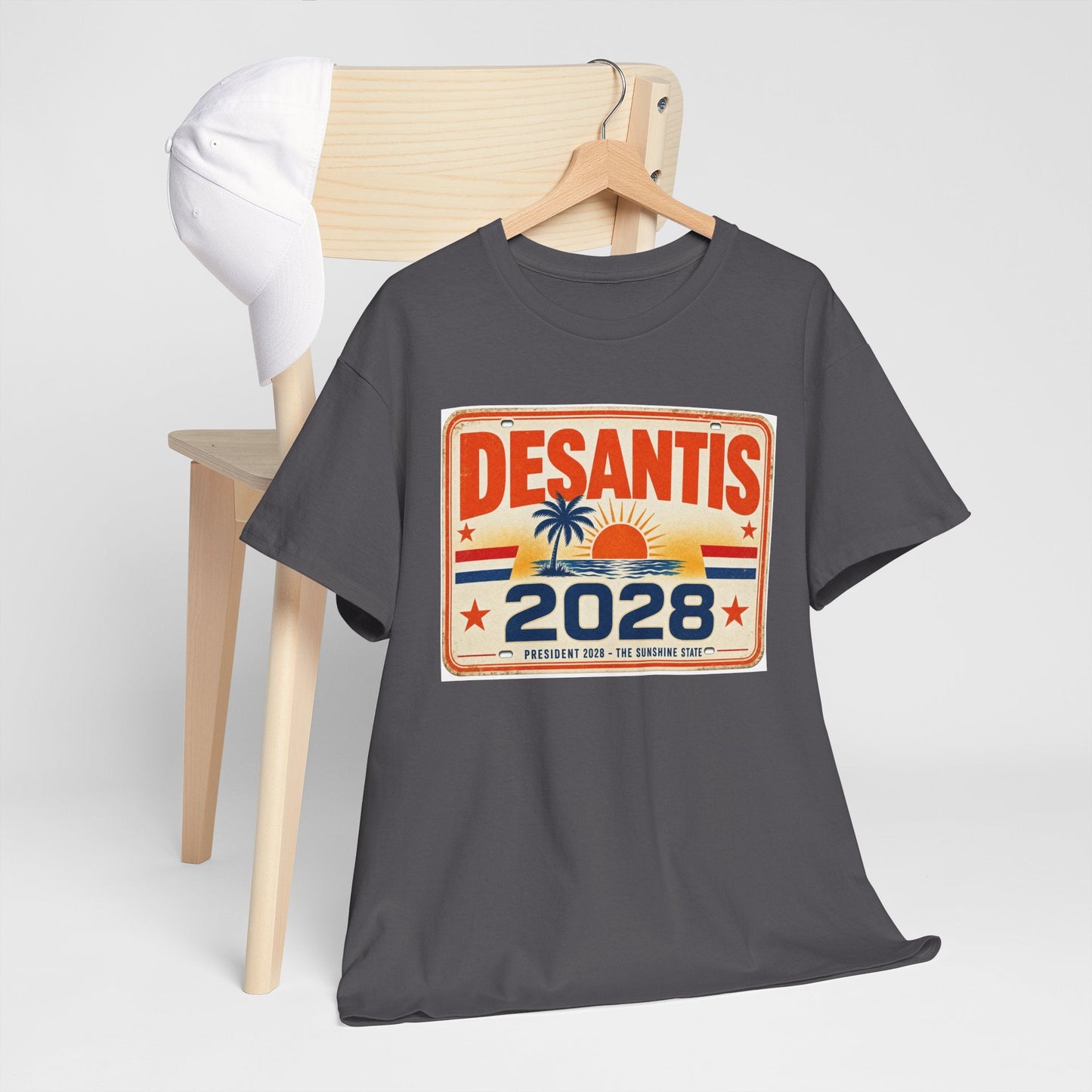 DeSantis 2028 for President Vintage License Plate T-Shirt