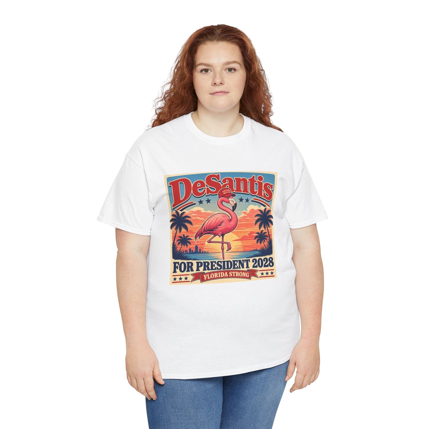DeSantis 2028 for President Flamingo T-Shirt