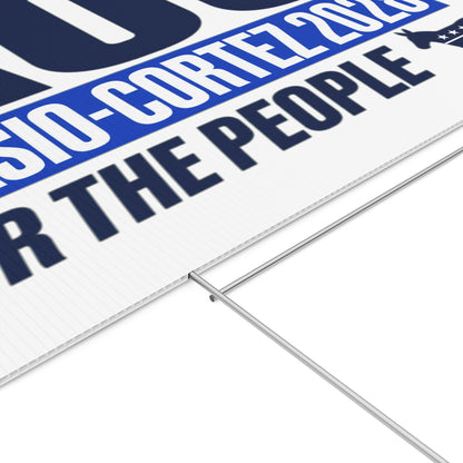Alexandria Ocasio-Cortez - AOC 2028 Presidential Campaign Yard Sign w/Stake