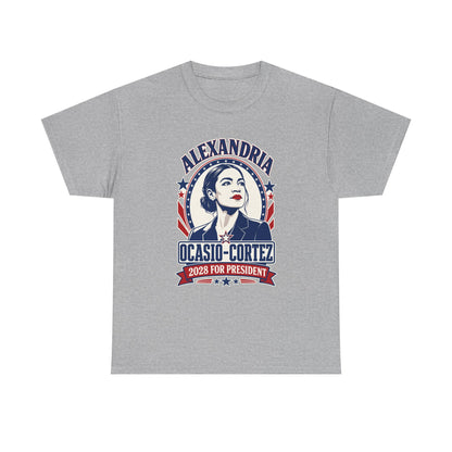 Alexandria Ocasio-Cortez for President 2028 AOC T-Shirt