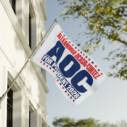 Alexandria Ocasio-Cortez Flag — AOC for President 2028 Double-Sided 3x5