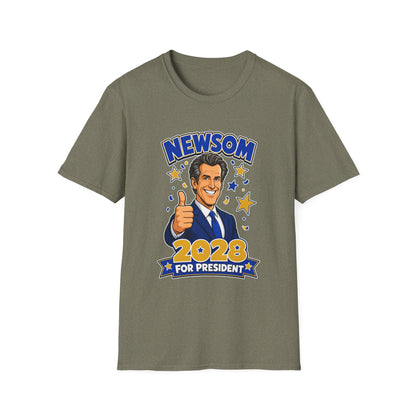 Newsom 2028 For President T-Shirt