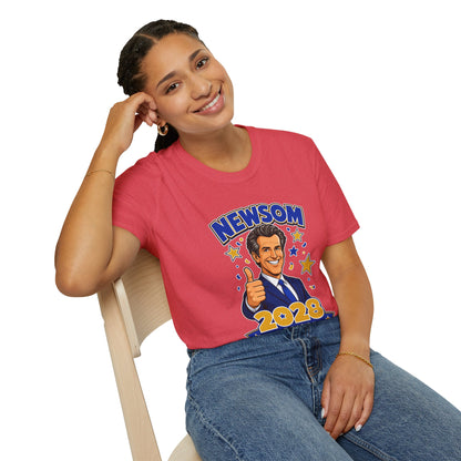 Newsom 2028 For President T-Shirt