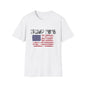 Trump 2028 Tattered American Flag T-Shirt