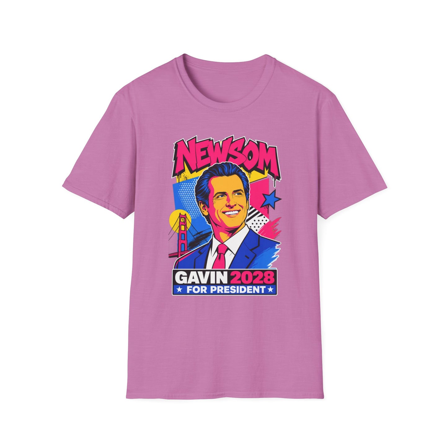Gavin 2028 For President Pop Art Campaign T-Shirt