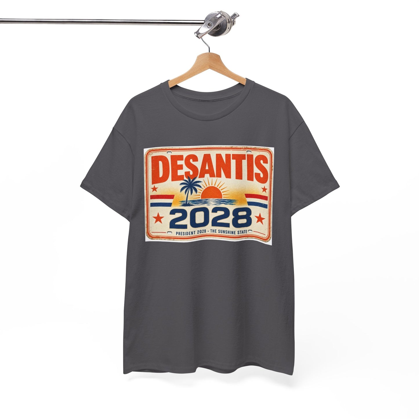DeSantis 2028 for President Vintage License Plate T-Shirt