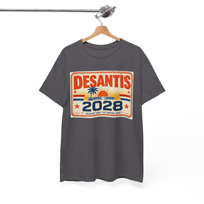 DeSantis 2028 for President Vintage License Plate T-Shirt