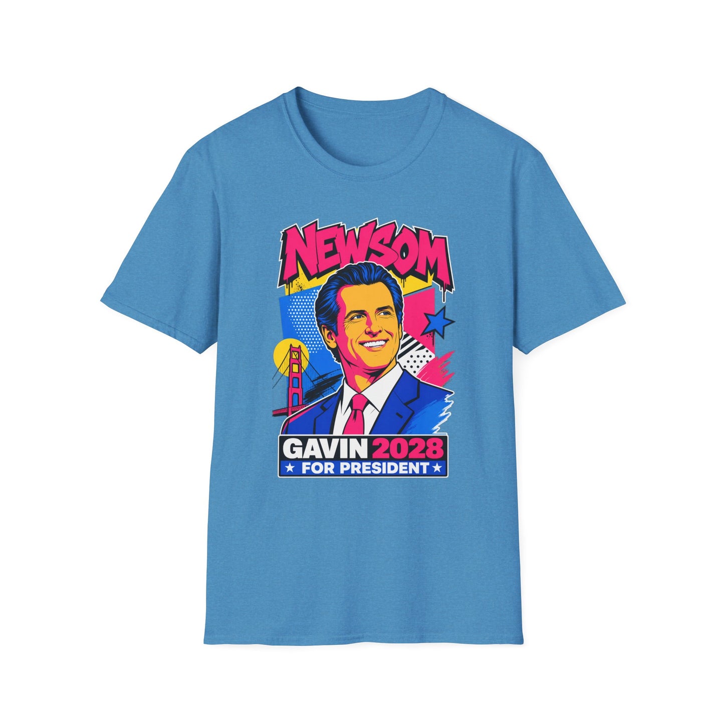 Gavin 2028 For President Pop Art Campaign T-Shirt