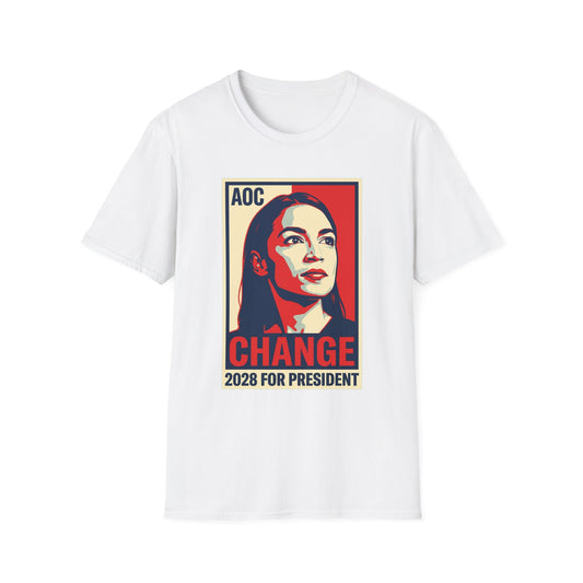 Alexandria Ocasio-Cortez 2028 AOC For President Vintage T-Shirt