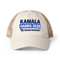 Kamala Harris 2028 Women's Ponytail Washed Mesh Hat