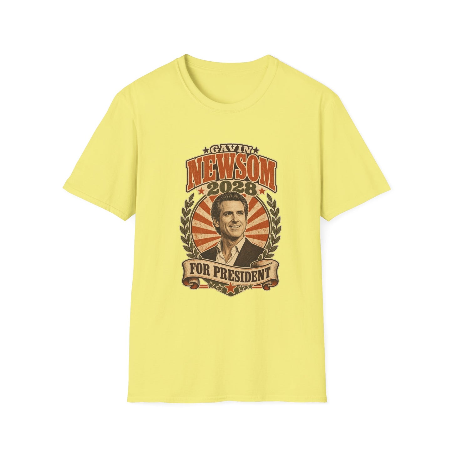 Gavin Newsom 2028 For President Vintage Campaign T-Shirt