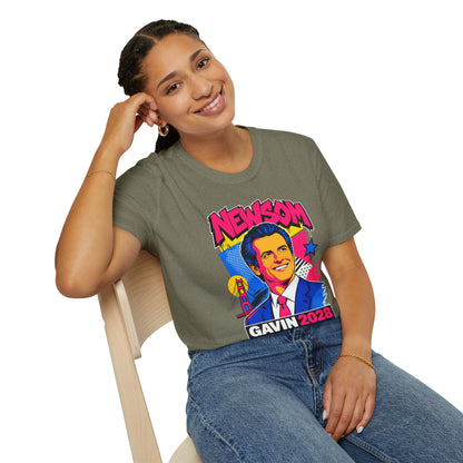 Gavin 2028 For President Pop Art Campaign T-Shirt