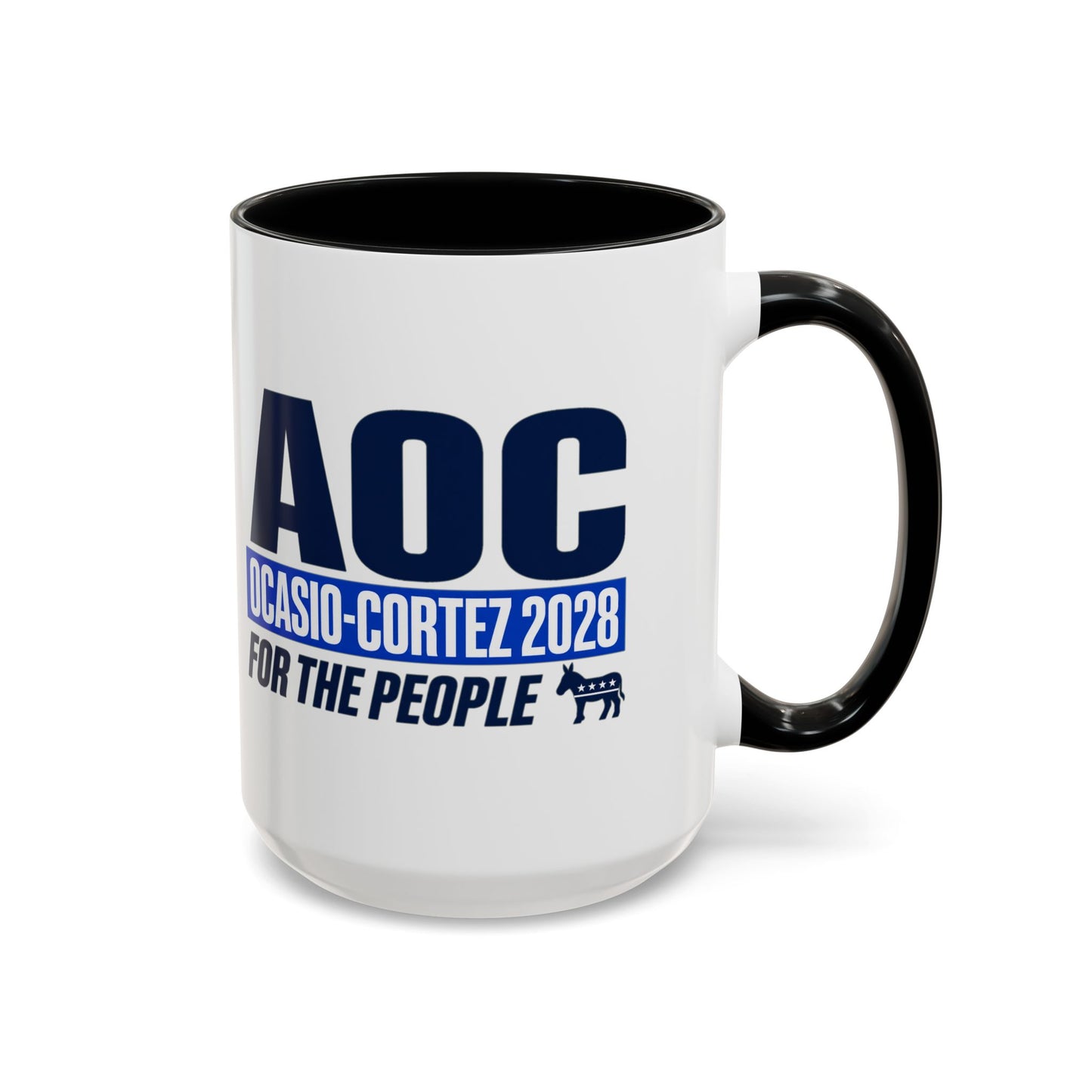 Alexandria Ocasio-Cortez 2028 15oz Large Coffee Mug – 'For The People'