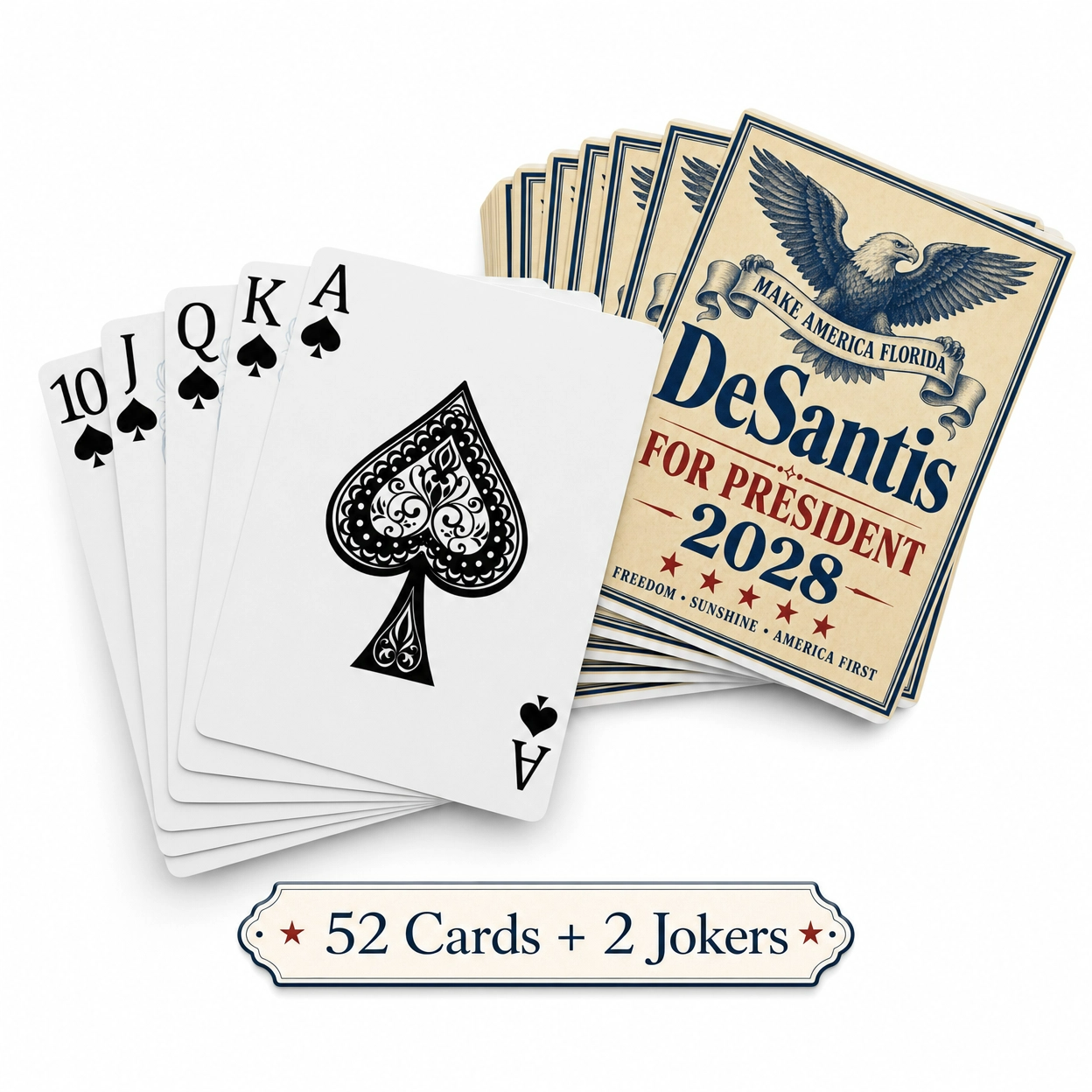 DeSantis 2028 Poker Playing Cards – Political Campaign Card Deck